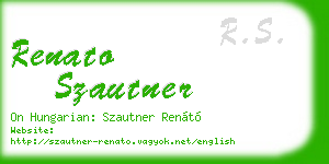 renato szautner business card